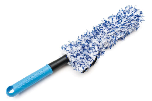 Autofiber Barrell Blade Wheel Brush with Plush Microfiber Cover